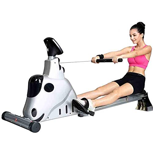 Image of Fitness Equipment Rowing Machine /Folding Magnetic Control Rowing Machine /Full Body Abdominal Exercise Training /Adjustable Fitness Equipment /Aluminum