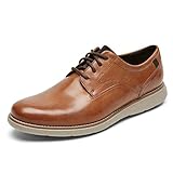 Rockport メンズ Garett プレーントゥ オックスフォード, キャラメル, 9 Wide