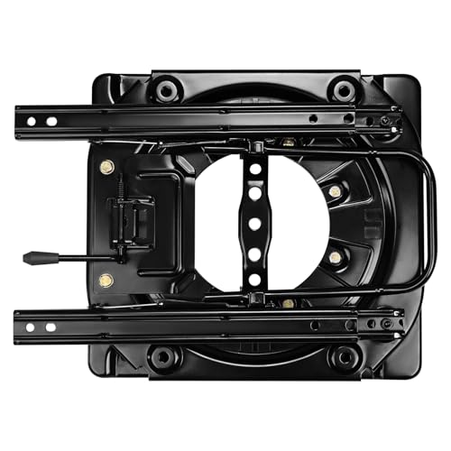 Heavy Duty Seat Swivel Base 360° Rotating, 3mm Steel Plate with Slider for Car RV Van Boat Truck, 130kg Capacity Chair Rotation Base