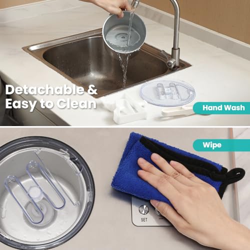 Acmeenjoy Eismaschine mit Kompressor 2L, Eismaschine Selbstkühlend Edelstahl 150W, mit Entnehmbarem Eisbehälter, inkl. Rezeptheft und Eisportionierer – Bild 8