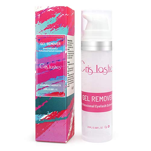 Eyelash Extension Remover 20ML Crislashes Lash Remover for Lash Extensions Clear Lash Extension Remover Quickly Dissolves Powerful Eyelash Glue Remover Lash Extensions Professional Use
