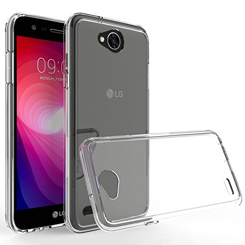 LG X Charge Case,LG Fiesta LTE Case,LG M327 Case,LG L64VL Case,Yiakeng Dual Layer Shockproof Wallet Armor Soft Glitter Silicone Crystal Phone Cases Full Cover for LG X Charge (TPU Clear)