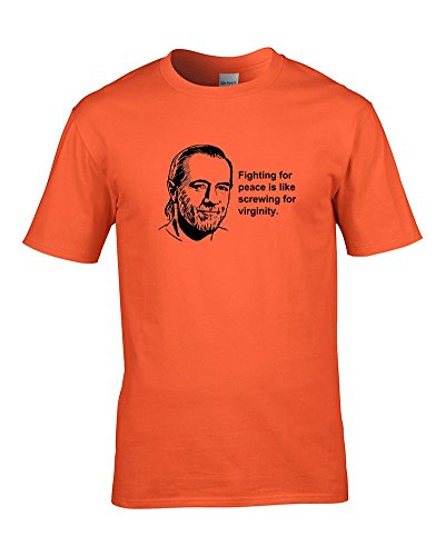 George Carlin- Fighting for Peace Quote- Hilarious Men's T-Shirt