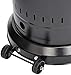 Amazon Basics 46,000 BTU Outdoor Propane Patio Heater with Wheels, Commercial & Residential, Large, Black/Stainless Steel