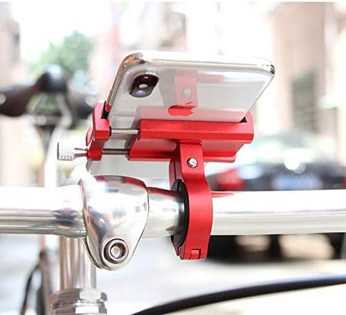 Miniatura 9 de GUB G-81 Soporte para teléfono de bicicleta 3.5-6.2 pulgadas Teléfono Metal Bike Teléfono móvil Manillar Soporte Soporte (Rojo)