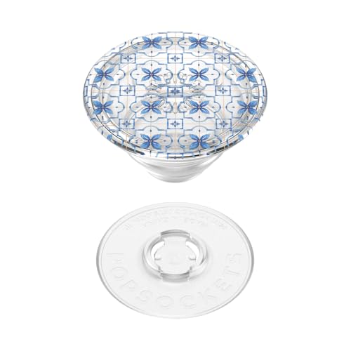Image of PopSockets Adhesive Phone Grip, Holder, Phone Stand, Blue - Marina
