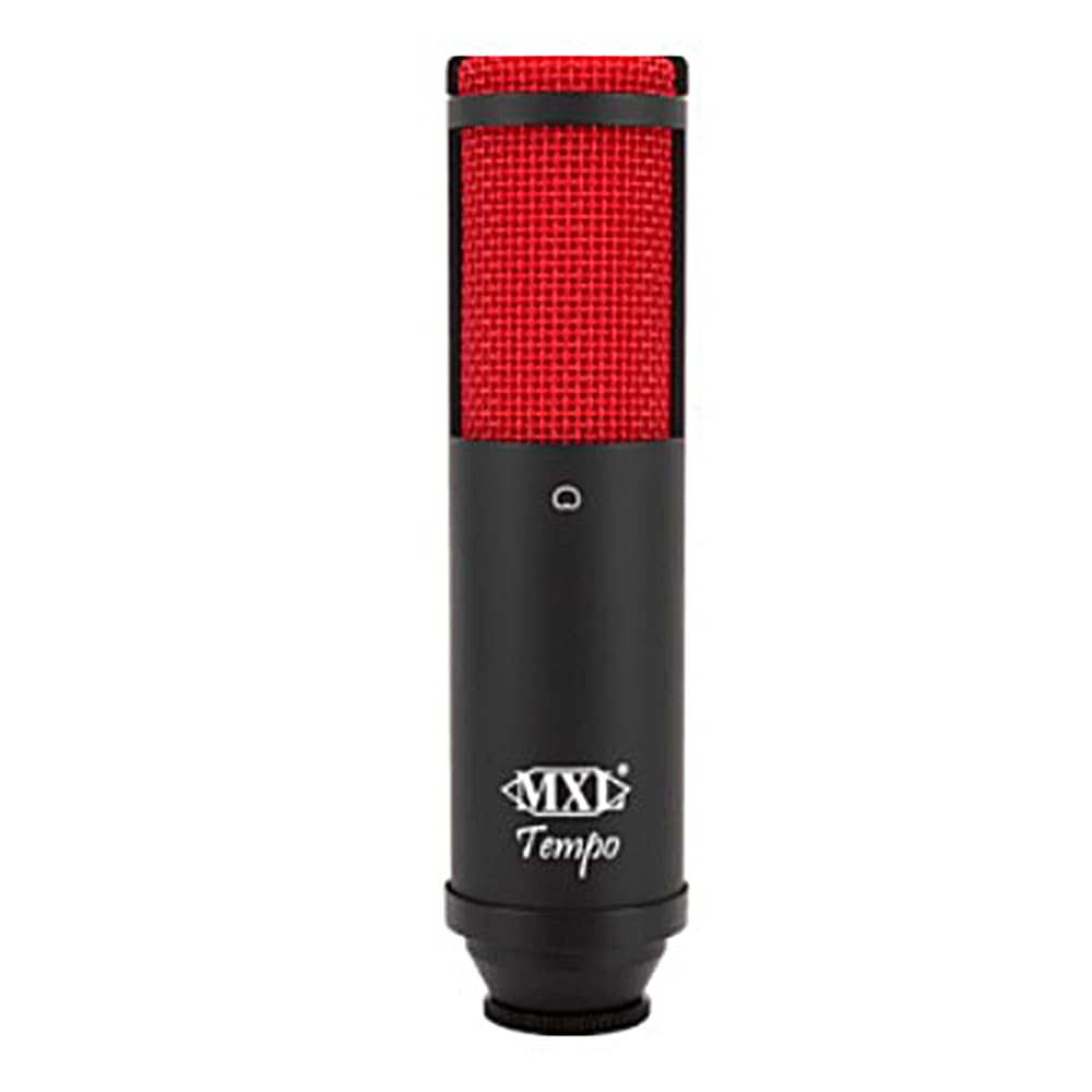 MXLTEMPO-KR Mac and PC Compatible USB 2.0 Powered Condenser Microphone - Black/Red