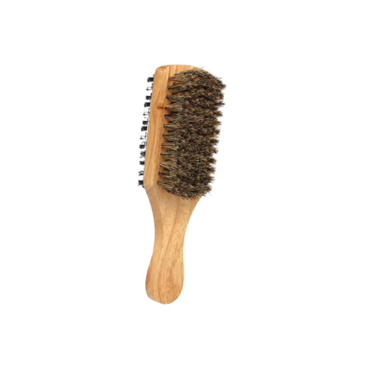 NULYLU Men's Beard Brush Bristle Brush for Curly Beard Styling Maker Portable Size
