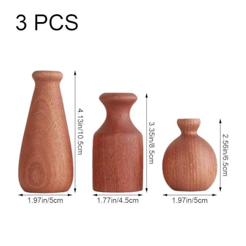 Vase en bois pour fleurs séchées : la solution pour une déco durable - 6