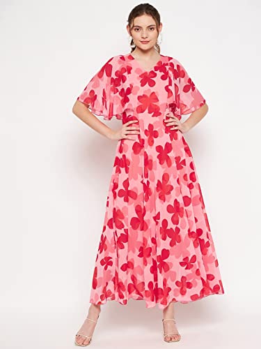 Image of HELLO DESIGN Women V-Neck Solid Maxi Dresses