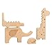 Petit Collage Wooden Puzzle Plus Play, Safari Jumble