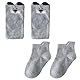 EBHO 1 Paar Krabbelsocken Baby, 1 Paar Knieschoner Baby Krabbeln, Baby Knieschoner und Baby Socken mit Gummipunkte Anti-rutsch, für Baby Krabbelschoner Krabbelhilfe Knieschützer 0-24 Monate