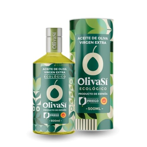 'OLIVA SÍ - Aceite de Oliva Virgen Extra 500ml con D.O.P. Priego de Córdoba Ecológico - Calidad Gourmet - Premiado en Concursos Internacionales y Nacionales (1unidad 500ml)
