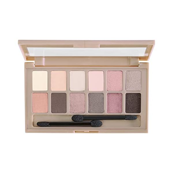 Maybelline-The-Blushed-Nudes-Eyeshadow-Makeup-Palette Maybelline The Blushed Nudes Eyeshadow Palette Makeup, 12 Pigmented Matte & Shimmer Shades, Blendable Powder, 1 Count