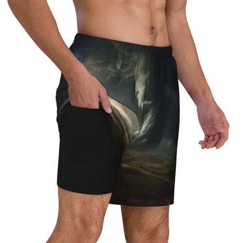 Bañador de doble capa para hombre adecuado para surf con secado rápido de tornado 2