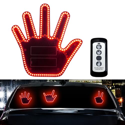 Lumière de geste LED pour voiture avec télécommande accessoire amusant rage routière