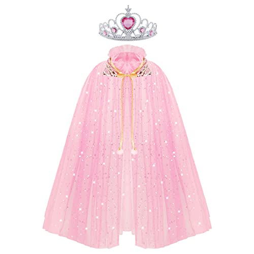 Mantello Arcobaleno Con Cappuccio Per Bambina · FKKFYY · Principessa · Taglie 3-8 Anni