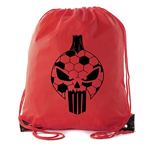 Mato & Hash Soccer Party Favors | Soccer Drawstring Backpacks for Birthday Parties, Team events, and much more! - 10PK Red CA2500SOCCER S6