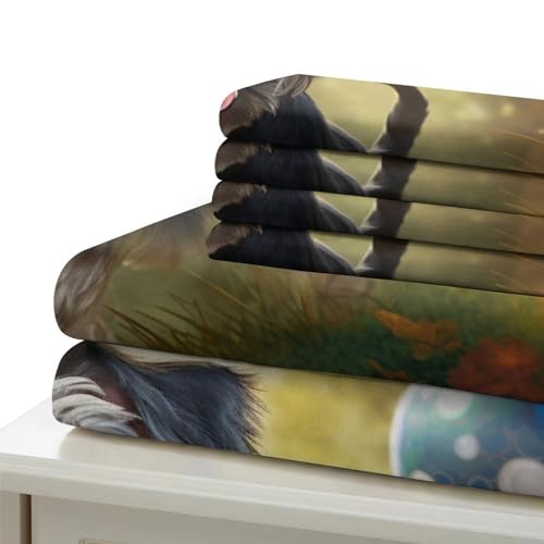 Housse de couette Schnauzer miniature King size en microfibre qualité hôtelière - 6