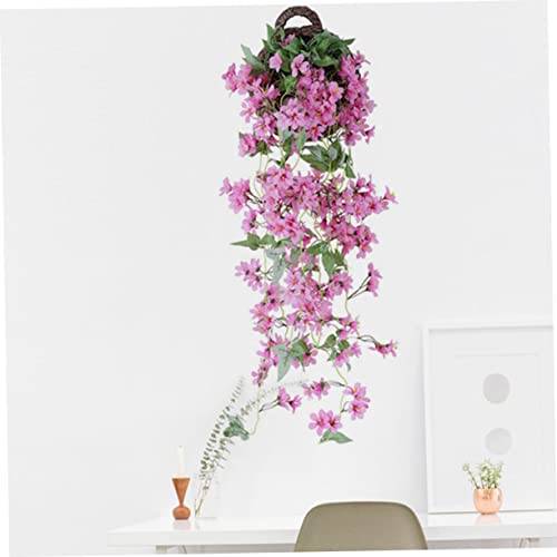 Abaodam Baskets Arch With Garden Vine Cherry Hanging Blossoms For Room Home Basket Flowers Decorations Decor Cm Decoration Wisteria Party Wedding Artificial Fake Rattan Garland Wall #TOP6