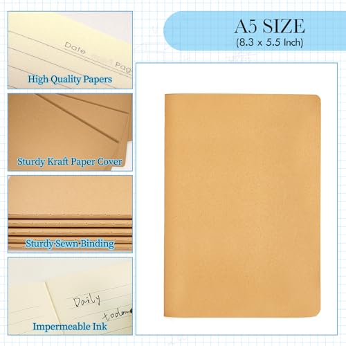 Carnets de notes en papier kraft pour organiser ses projets professionnels