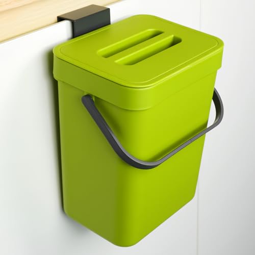 COMTAR Kitchen Waste Bin with Hooks, Indoor Kitchen Sealed Under
