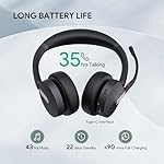 Yealink BH70 UC Wireless Bluetooth Headset with Microphone for Work, up to 35h Talking Battery, Teams UC Compatible Headsets for Computer Mobile, 147g Lightweight Headphone for Open Office 50m Range - Image 3
