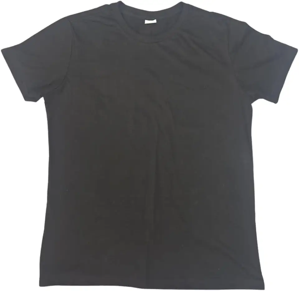 Camiseta Masculina Preta basica Armisa 100% Algodão Fio Penteado 30.1 - tecido Premium– vários tamanhos (BR, Alfa, XXG, Plus Size)