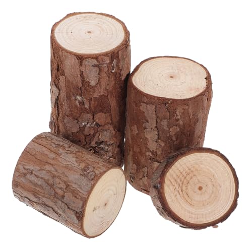 Homoyoyo 4 Stück Teiliges Miniatur holzstamm Hamsterkäfig...