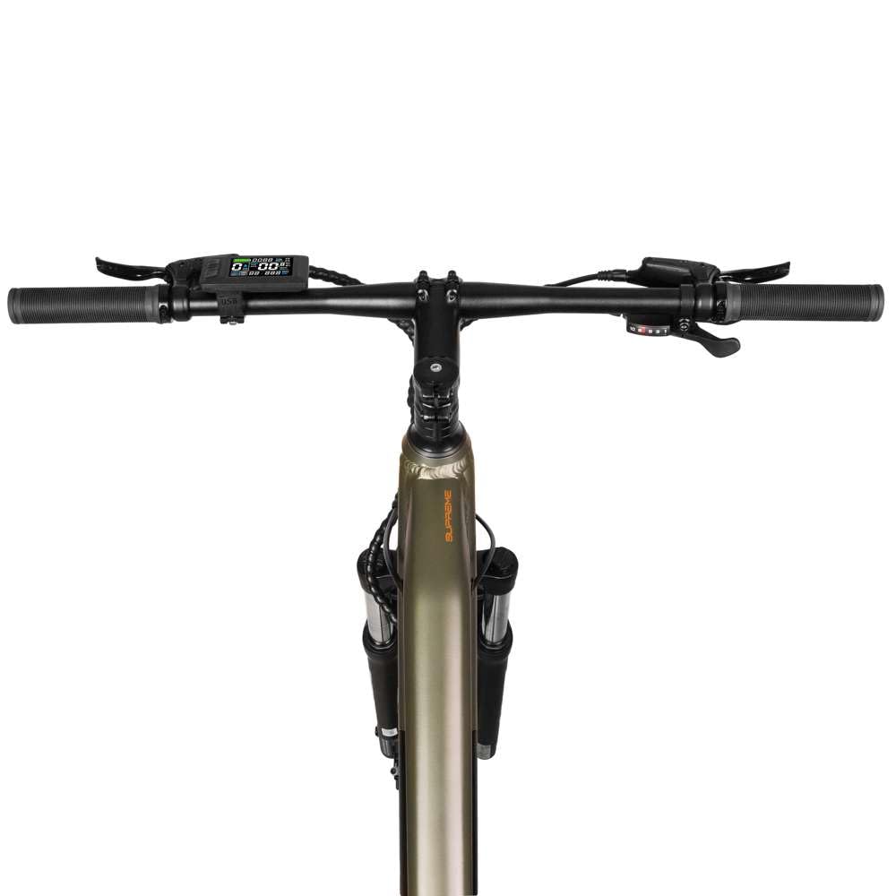 Cecotec Bicicleta Eléctrica de Montaña 29" Supreme. 120Km de Autonomía, Doble Suspensión, Cambio Shimano Cues de 10 Velocidades y Doble Disco de Freno Hidráulico Tektro