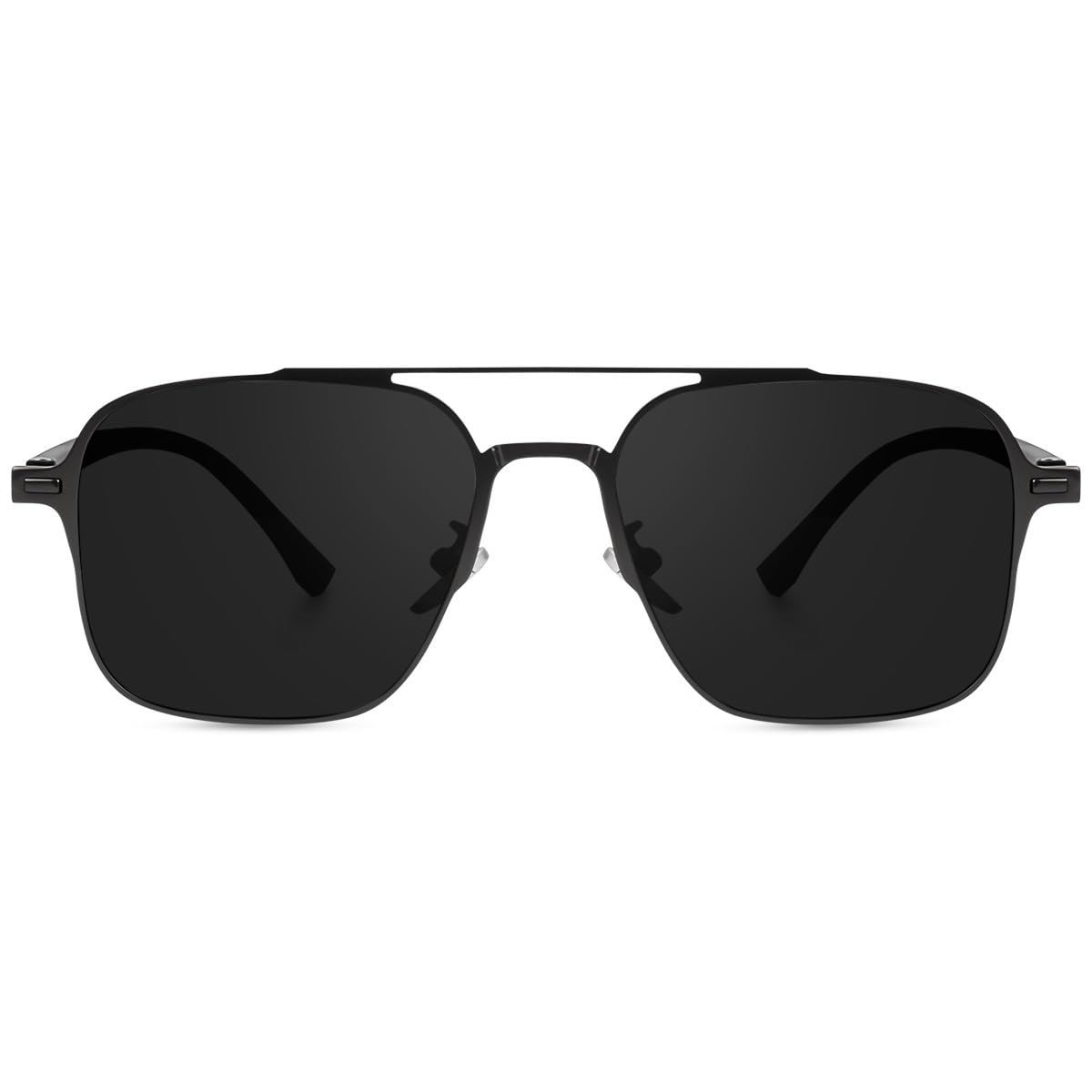 Poshh Eyewear Double Bridge Square UV Protection Polarised Sunglass For Men Women