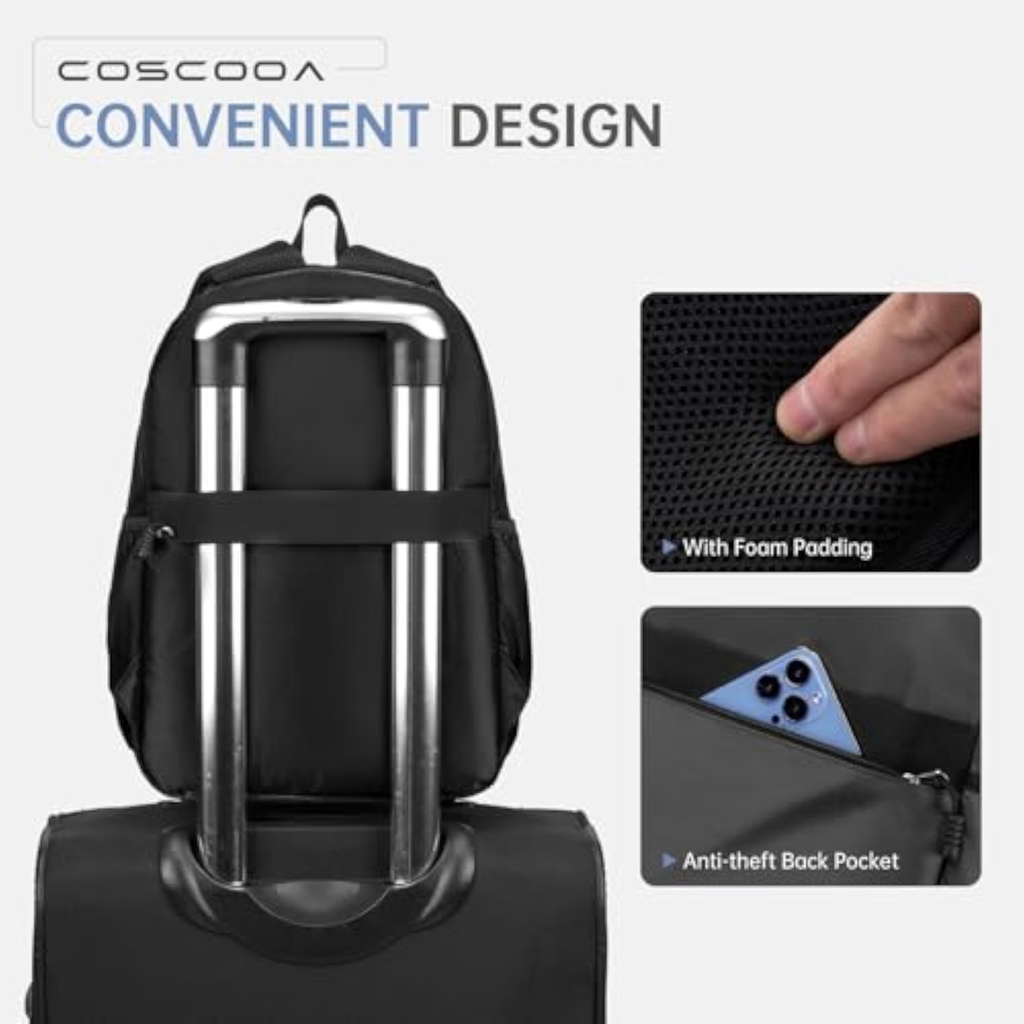 Ryanair Personal Item Travel Bag, Lightweight Carry on Backpack