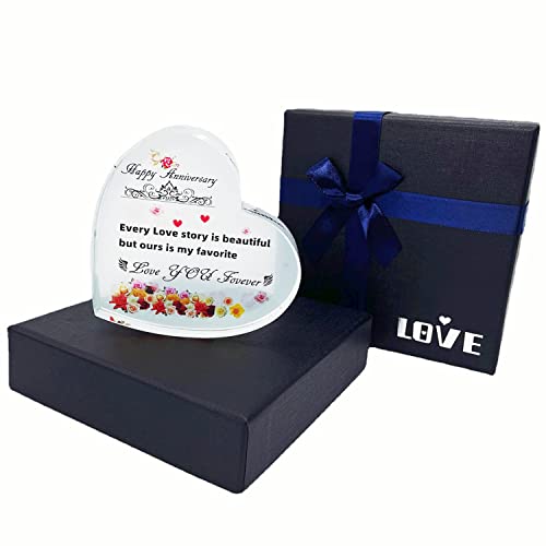 San Valentino, regalo romantico per lei, cuore di cristallo laser, regalo di nozze per moglie, marito, coppie, amici, genitori