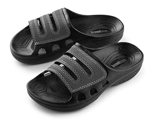 Boy's Waterproof Slippers Shower Pool Rubber Clog Outdoor Sandals