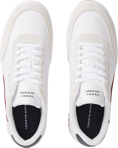 Tommy Hilfiger Men Th Basket Core Leather Suede Mix FM0FM05881 Low-Top, Blau, Größe 38 – Ansicht 6