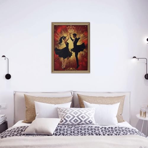 Puzzle de Madera Elegant Ballroom Dancer Duo de 500 piezas para Adultos, Arte con Corona Regal y Purpurina, Ideal para Decoración y Entusiastas de la Danza miniatura 7
