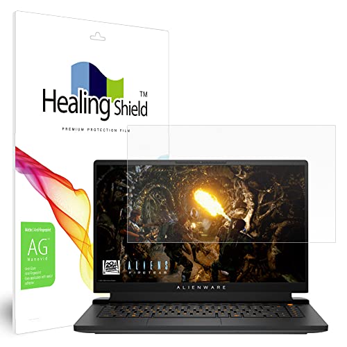 Muellery Healingshield スキンシール液晶保護フィルム Screen Protector Anti-Fingerprint Anti-Glare Matte Film Compatible with Dell Alienware M15
