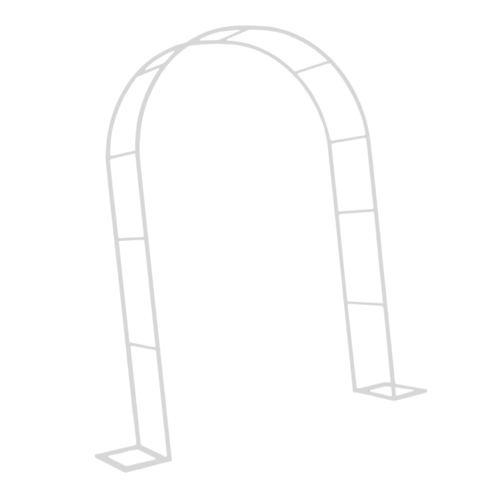 Arche de Jardin Treillis Métal Pergola Support Plantes Structure Jardin Fer Facile à Installer pour Cérémonie Mariage Fête Anniversaire Décor Événemen, Blanc