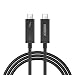 CHOETECH Thunderbolt 3 Cable (2M/6.5FT)-Active 40Gbps/100W Charging/5A,20V/Support 5K UHD Display Compatible with 2016-2018 MacBook Pro, LG 5K Ultrafine Display (Thunderbolt 3 Device Compatible Only)