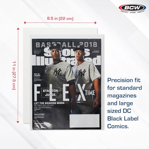 BCW Magazine Backing Boards 8.5 x 11 – 200 Pack | Acid-Free for Archival Storage, Fabric Crafts & Mailing Protection | Precision Cut Magazine Backer Boards by BCW - Image 3
