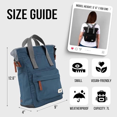 Image of ORI LONDON Small Tote Bag Backpack - Nylon Tote Backpack for Women & Men - Wide Mouth, Chunky Zippers - The Bantry, Mellow Camo