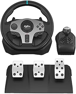 PXN V9 Gaming Racing Wheel with Pedals and Shifter, Steering Wheel for PC, Xbox One, Xbox Series X/S, PS4, PS3 and Nintendo Switch