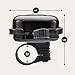 Schwinn Classic Bike Bell, Black, Stylish Ringer for Bikes, Easy Universal Handlebar Mount, Audible Sound for Safety, Lightweight Bicycle Bell for Adults and Kids