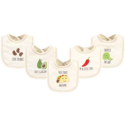 Image of Touched by Nature Unisex Baby Organic Cotton Bibs, Taco, One Size