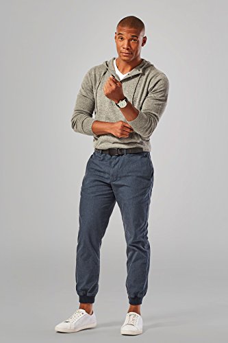 SlideBelts Men's Classic Belt with Premium Buckle (Distressed Checkered Leather with Bar-Striped Buckle (Animal-Friendly), One Size)2