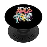 Totally Rad 80s Bmx Bike Vintage Racing Biking Cycling Gift PopSockets Grip and Stand for Phones and Tablets