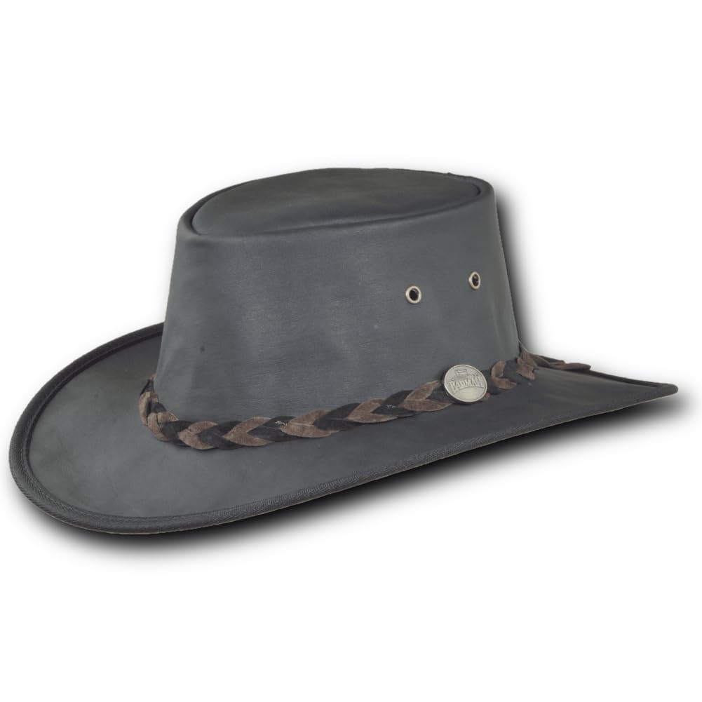 Stonewash Kangaroo Leather Hat - Item 1018
