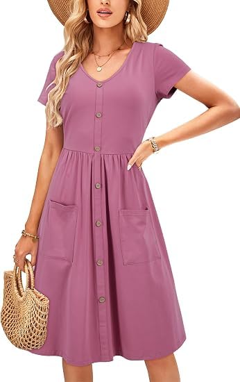 OUGES Damen Sommer Jumpsuit Ärmellos Overall Lang Hosenanzug