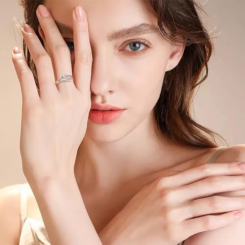 BEILIN 925 Sterling Silver Inspirational Jewelry Rings Adjustable Ring Personality Encouragement Gift for Teens Women2