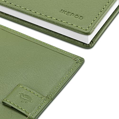 Ikepod Leather Checkbook Cover Holder, Deluxe Checkbook Cover With Divider, Hand Made Genuine Register Cover #TOP3